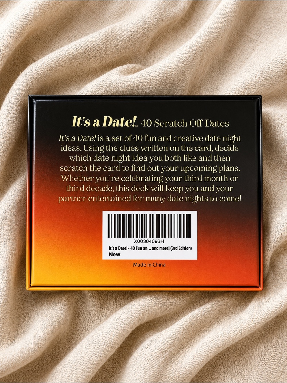 It’s a Date! 40 Scratch Off Date Night Cards Couples Game New Sealed Gift Idea - Picture 2 of 5